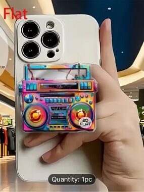 Multicolor Acrylic Boombox Phone Stand